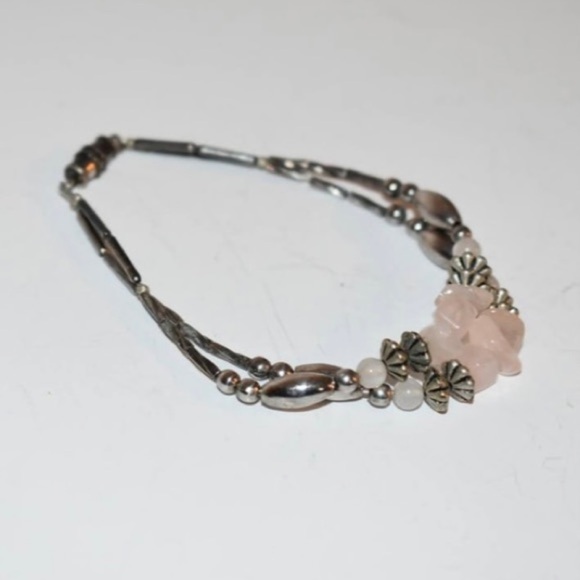 vintage beaded bracelet 6.5” - Picture 3 of 3